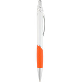 Pivot Color Accent Recycled Gel Pen — Orange (OR) — blank front view — 10