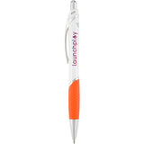 Pivot Color Accent Recycled Gel Pen — Orange (OR) — decorated back view — 8