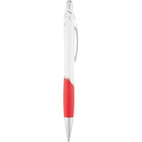 Pivot Color Accent Recycled Gel Pen — Red (RD) — blank front view — 4