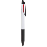 Tri-Color Ink Recycled Stylus Pen — Black (BK) — blank front view — 16