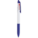 Tri-Color Ink Recycled Stylus Pen — Blue (BL) — blank front view — 10