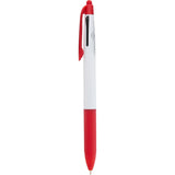 Tri-Color Ink Recycled Stylus Pen — Red (RD) — blank front view — 3