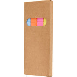 4-Piece Square Recycled Highlighter Set — Natural (NT) — blank left angle — 12