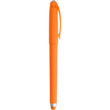 Rovio Recycled Fidget Stylus Pen — Orange (OR) — blank front view — 3