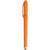 Rovio Recycled Fidget Stylus Pen — Orange (OR) — decorated front view — 2
