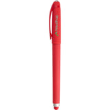 Rovio Recycled Fidget Stylus Pen — Red (RD) — decorated front view — 16