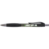 Smooth Write Recycled Gel Pen — Black (BK) — decorated front view — 18