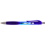 Smooth Write Recycled Gel Pen — Blue (BL) — decorated front view — 6