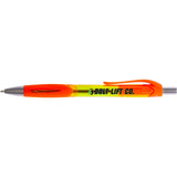 Smooth Write Recycled Gel Pen — Orange (OR) — decorated front view — 14