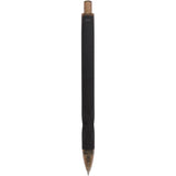 Hexi Soft Touch Recycled Gel Pen — Black (BK) — blank back view — 41