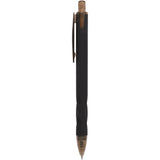 Hexi Soft Touch Recycled Gel Pen — Black (BK) — blank front view — 36