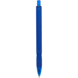 Hexi Soft Touch Recycled Gel Pen — Blue (BL) — blank back view — 33