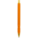 Hexi Soft Touch Recycled Gel Pen — Orange (OR) — blank back view — 17