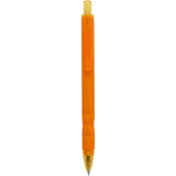 Hexi Soft Touch Recycled Gel Pen — Orange (OR) — blank product view — 16