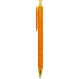 Hexi Soft Touch Recycled Gel Pen — Orange (OR) — blank front view — 12