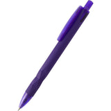 Hexi Soft Touch Recycled Gel Pen — Purple (PP) — blank detail view — 5