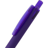 Hexi Soft Touch Recycled Gel Pen — Purple (PP) — blank detail view — 7