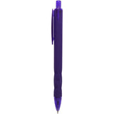 Hexi Soft Touch Recycled Gel Pen — Purple (PP) — blank front view — 4