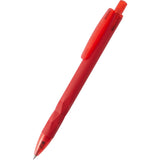 Hexi Soft Touch Recycled Gel Pen — Red (RD) — blank detail view — 21
