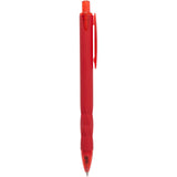 Hexi Soft Touch Recycled Gel Pen — Red (RD) — blank front view — 19