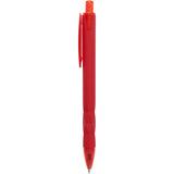 Hexi Soft Touch Recycled Gel Pen — Red (RD) — blank front view — 20