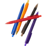 Hexi Soft Touch Recycled Gel Pen — Black (BK) — blank product view — 43