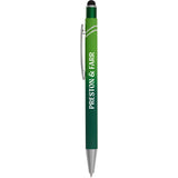 Burst Recycled Gel Stylus — Green (GR) — decorated front view — 9