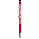Burst Recycled Gel Stylus — Red (RD) — decorated front view — 23