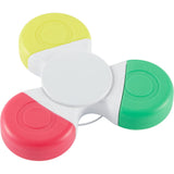 Multi-Ink Spinner Highlighter — White (WH) — blank right angle — 10