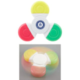 Multi-Ink Spinner Highlighter — White (WH) — decorated front view — 3