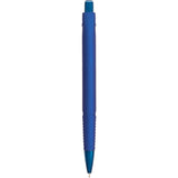 Denver Recycled Gel Pen — Blue (BL) — blank back view — 18