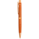 Denver Recycled Gel Pen — Orange (OR) — decorated front view — 35