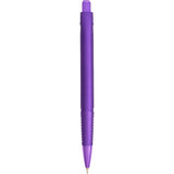 Denver Recycled Gel Pen — Purple (PP) — blank back view — 9