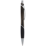 Pivot Translucent Recycled Gel Pen — Black (BK) — blank front view — 35