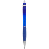 Pivot Translucent Recycled Gel Pen — Blue (BL) — blank back view — 33