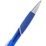 Pivot Translucent Recycled Gel Pen — Blue (BL) — blank detail view — 30
