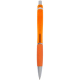 Pivot Translucent Recycled Gel Pen — Orange (OR) — blank back view — 25
