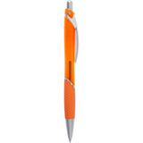 Pivot Translucent Recycled Gel Pen — Orange (OR) — blank front view — 19