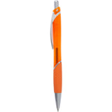 Pivot Translucent Recycled Gel Pen — Orange (OR) — blank front view — 20