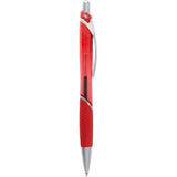 Pivot Translucent Recycled Gel Pen — Red (RD) — blank front view — 3
