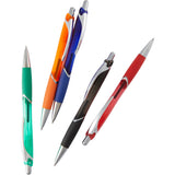 Pivot Translucent Recycled Gel Pen — Black (BK) — blank product view — 42