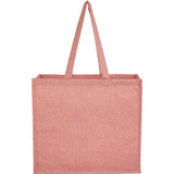 4oz Recycled Cotton Shopper Tote with Laminated Interior — Red (RD) — blank front view — 5