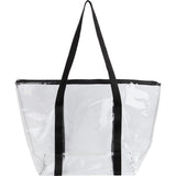 Urban Clear Tote — Black (BK) — blank front view — 4