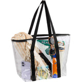 Urban Clear Tote — Black (BK) — blank product view — 3