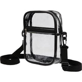 Clear Crossbody Tote — Black (BK) — blank left angle — 8