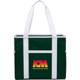 Varsity Club Tote — Green (GR) — decorated front view — 8