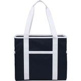 Varsity Club Tote — Navy (NY) — blank front view — 16