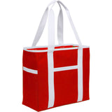 Varsity Club Tote — Red (RD) — blank right angle — 5