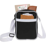 Varsity rPET Crossbody Bag — Black (BK) — blank product view — 9