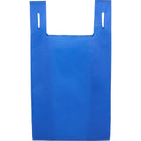 Recycled Non-Woven T-Shirt Tote — Royal (RYL) — blank back view — 6